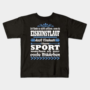 Eiskunstlauf Mädchen Eis Pirouette Frauen Kids T-Shirt